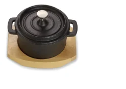 ECHTWERK Mini-Kochtopf aus Gusseisen, 10 x 13 x 4,8 cm Discount