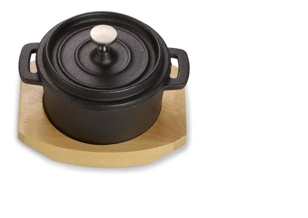 ECHTWERK Mini-Kochtopf aus Gusseisen, 10 x 13 x 4,8 cm Discount