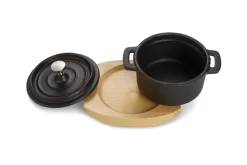 ECHTWERK Mini-Kochtopf aus Gusseisen, 10 x 13 x 4,8 cm Discount