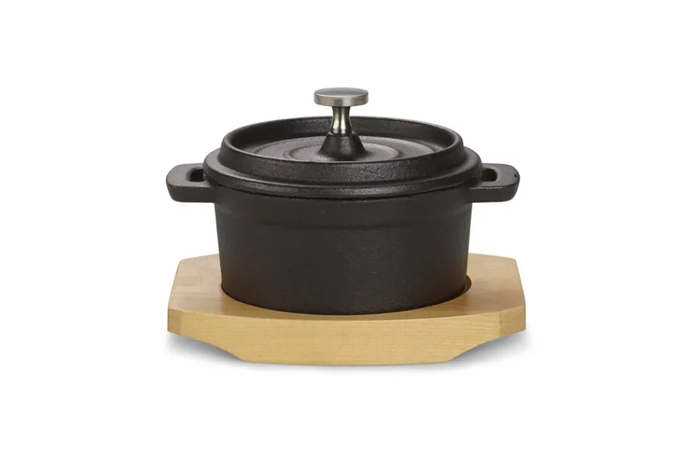 ECHTWERK Mini-Kochtopf aus Gusseisen, 10 x 13 x 4,8 cm Discount