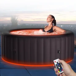 MSpa Miweba Whirlpool Urban Aurora U-AU061 für 6 Personen mit LED, M-ONE und Ozon-Desinfektion (U-AU062 UVC+) New