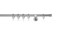 ondeco 20mm,1-läufig,Rohr,Wandträger 12cm,Endstück cap Farbe: , Größe: Edelstahl-Optik New