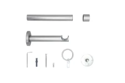 ondeco 20mm,1-läufig,Rohr,Wandträger 12cm,Endstück cap Farbe: , Größe: Edelstahl-Optik New