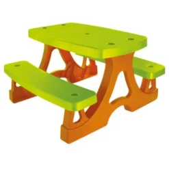 Kinderbank, Kindersitzgruppe 10722 für drinnen und draußen 79x78x49 cm ^ Mochtoys Outlet