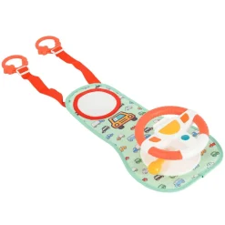 Moni Autospielzeug Kinderlenkrad HE0623 Lichter, Hupe, Autogeräusche, Spiegel grün New