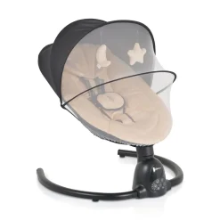 Moni Babywippe Clarissa elektrisch Moskitonetz Fernbedienung Musikfunktion Timer beige Clearance