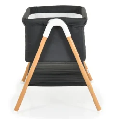 Moni Beistellbett Kalinihta Matratze mit Reißverschluss, Moskitonetz, Holzdruck schwarz Sale