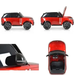 Moni Kinder Elektroauto Range Rover SUV metallic Fernbedienung Gurt EVA-Reifen rot Outlet