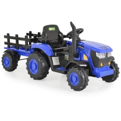 Kinder Elektrotraktor Rancher mit Anhänger, Hupe, Licht, MP3, Fernbedienung ^ Moni Best
