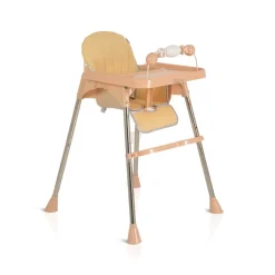 Kinderhochstuhl Century, Spielzeug, Tablett verstellbar, Gurt, Fußstütze beige ^ Moni Best