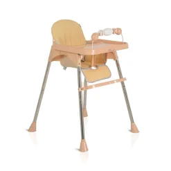 Kinderhochstuhl Century, Spielzeug, Tablett verstellbar, Gurt, Fußstütze beige ^ Moni Best