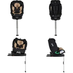 Kindersitz Legend i-Size (40-150cm) Isofix 360 Grad-Drehung Stützbein SPS beige ^ Moni Outlet