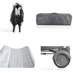 Reisebett Sleepy Rollen, Wickelauflage, Matratze, Spielbogen, Seiteneingang ^ Moni Discount