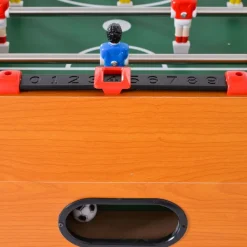 Tischfußball 1019A Holz, Handschiebezähler, Kickertisch, 22 Figuren, Soccer ^ Moni Clearance