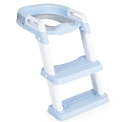 Toilettentrainer Lifty faltbar abnehmbarer Toilettensitz Stufen Griffe 35kg blau ^ Moni Outlet