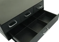 Monitorerhöhung -L99, Monitorständer Bildschirmerhöhung Aufbewahrungsbox mit 4 Schubladen und 15 Fächern 13x34x31cm ^ MCW Clearance
