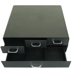 Monitorerhöhung -L99, Monitorständer Bildschirmerhöhung Aufbewahrungsbox mit 4 Schubladen und 15 Fächern 13x34x31cm ^ MCW Clearance