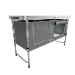 24MOVE ® Campingküche PRAIA faltbar, Alu Outdoorküche mit Arbeitsplatte und Staufächern, höhenverstellbar Online