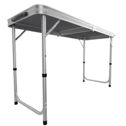 24MOVE ® Campingküche PRAIA faltbar, höhenverstellbarer Campingschrank Alu Reiseküche mit Arbeitsplatte und Staufächern, Outdoor Camping, tragbar Sale