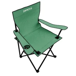 24MOVE ® Campingstuhl Faltstuhl, 2er Set, grün, mit Getränkehalter und Tragetasche Outdoor, faltbar max. 100kg, Anglerstuhl, Polyester Discount