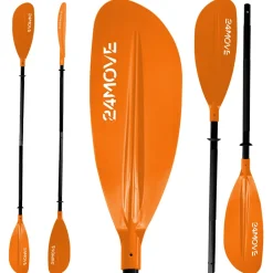 ® Doppelpaddel LAGO Aluminium Paddel, Stand-Up Paddling, Paddel für Kajak, 220 cm, verstellbar ^ 24MOVE New