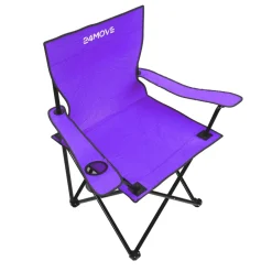 24MOVE ® Faltstuhl lila Campingstuhl Anglerstuhl mit Getränkehalter - Anglersessel klappbar - Klappstuhl Gartenstuhl Faltstuhl Relaxsessel Campingsessel faltbar, Polyester, für draußen oder drinnen Hot