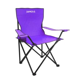 24MOVE ® Faltstuhl lila Campingstuhl Anglerstuhl mit Getränkehalter - Anglersessel klappbar - Klappstuhl Gartenstuhl Faltstuhl Relaxsessel Campingsessel faltbar, Polyester, für draußen oder drinnen Hot