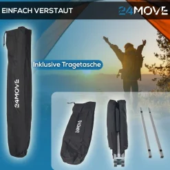 ® Feldbett Campingbett bis 180 kg In-und Outdoor Camping faltbar, inkl. Tragetasche für einfachen Transport ^ 24MOVE Sale