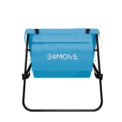 24MOVE ® Strandmatte 2er Set klappbar mit Rückenlehne, Strandliege mit Gurt, tragbar für Strand und Garten, Liegematte blau Outlet