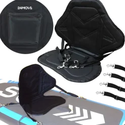 ® SUP Kajak Sitz für Paddle Boards und Kajaks, gepolstert und ergonomisch, mit Tasche, Surfboard, Stand Up Sitz ^ 24MOVE Clearance