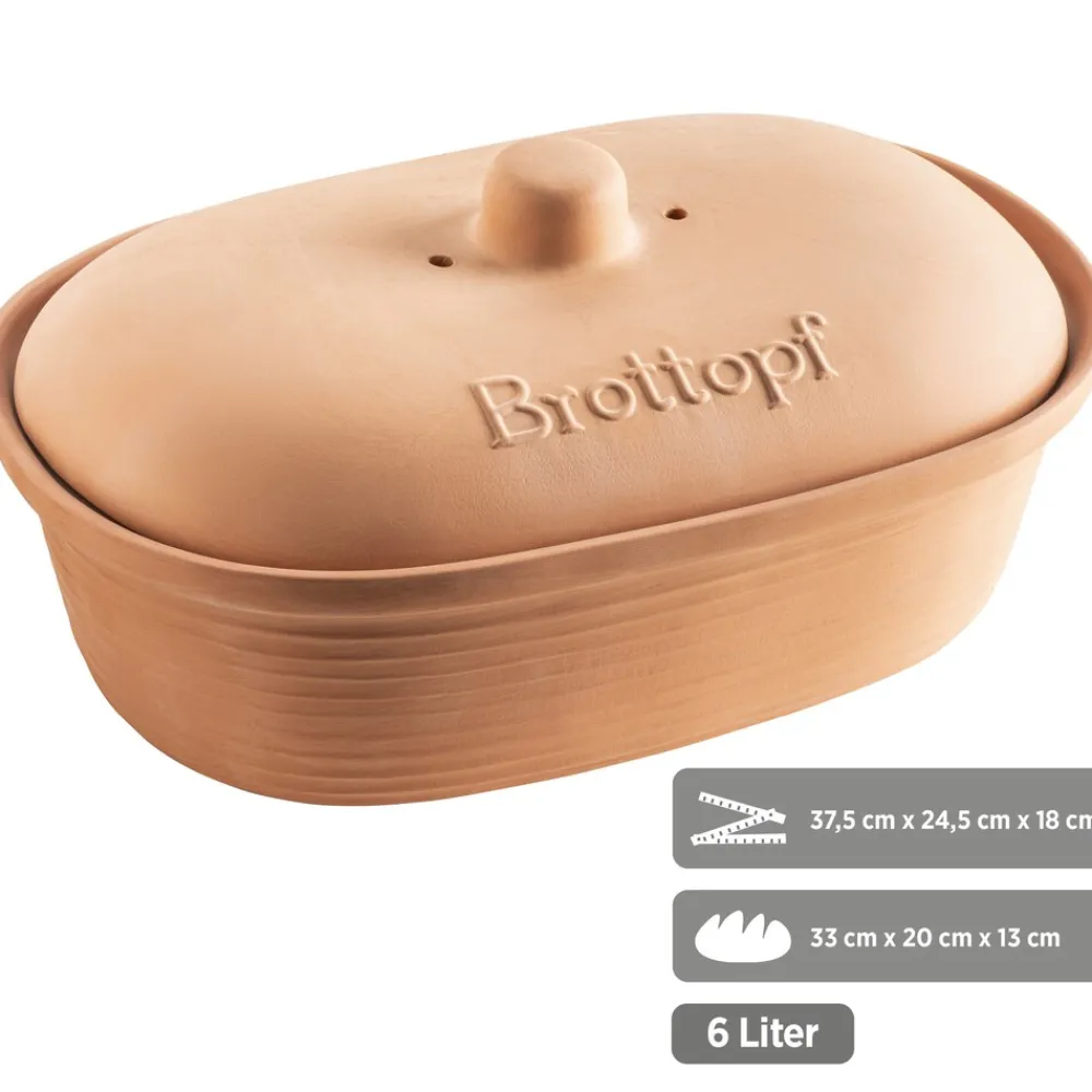 Mäser Brottopf, Steingut Ceramica Braun Best
