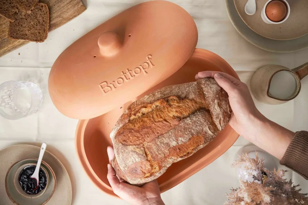 Mäser Brottopf, Steingut Ceramica Braun Best