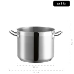 Gemüsetopf 20cm PROFESSIONAL I Silber ^ Mäser Hot