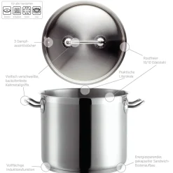 Gemüsetopf 20cm PROFESSIONAL I Silber ^ Mäser Hot