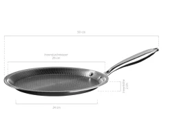Mäser Palatschinkenpfanne, Edelstahl Hestia Schwarz / Silber Clearance