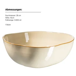 Mäser Schüssel Set, Steinzeug Cordelia Sand Discount