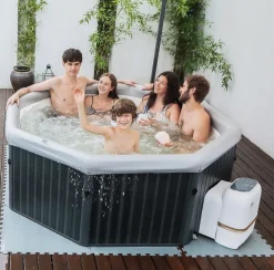 MSpa Whirlpool TUSCANY XXL 2026 - 193cm FRAME Outdoor Indoor Pool F-TU062W inkl. App, UVC ^ MSpa (ORPC) Outlet