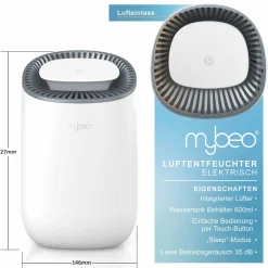 MyBeo Luftentfeuchter elektrischer Entfeuchter Dehumidifier