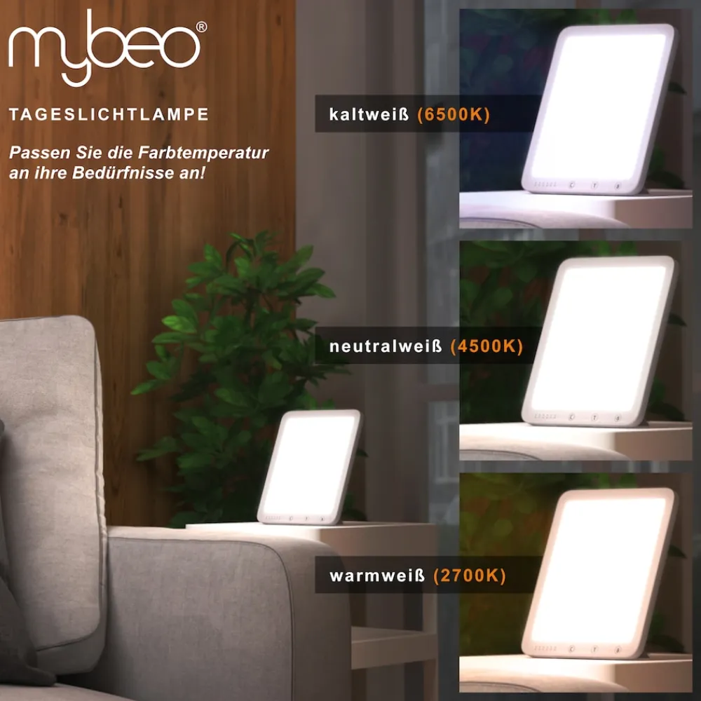 Tageslichtlampe, LED, dimmbar, mit Timer & Lichtmodi ^ MyBeo Discount