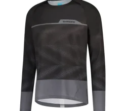 YOKO L.S.  Long Sleeve Jersey, Black ^ Shimano Discount