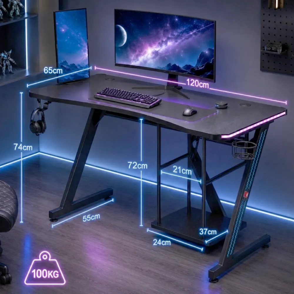 Gaming Tisch Gizmo mit LED Beleuchtung ^ MY SIT Online