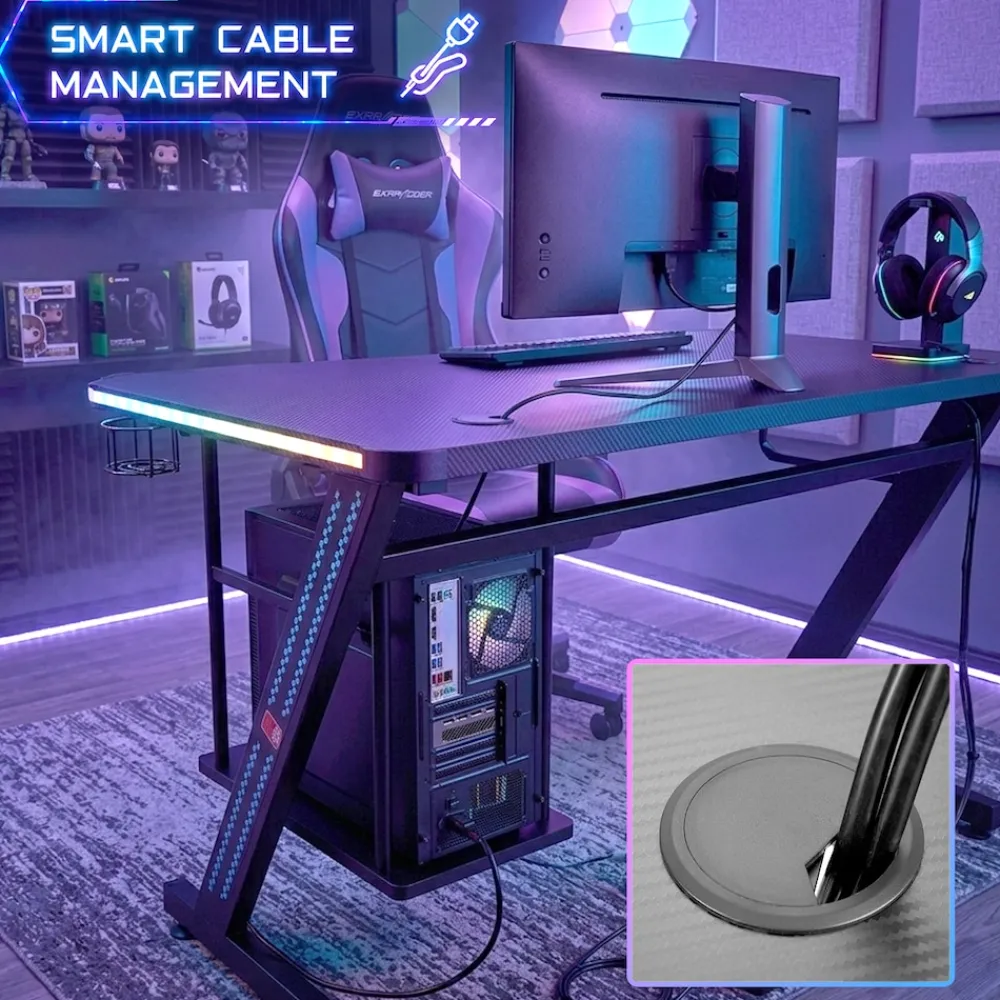 Gaming Tisch Gizmo mit LED Beleuchtung ^ MY SIT Online