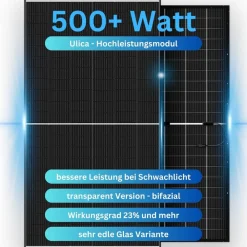 MyVoltaics MyBasic XXL 1000+ Watt Balkonkraftwerk Komplettset Steckerfertig bifazial WIFI WR APsystems 800W WLAN & App Clearance