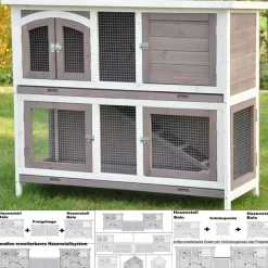 nanook Hasenstall Balu Einzelstall oder System Kombi Hot