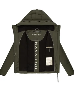 Damen Winterjacke Recyceltes gefütterte Outdoor Jacke Kapuze & Stehkragen Liebesküken ^ NAVAHOO Hot
