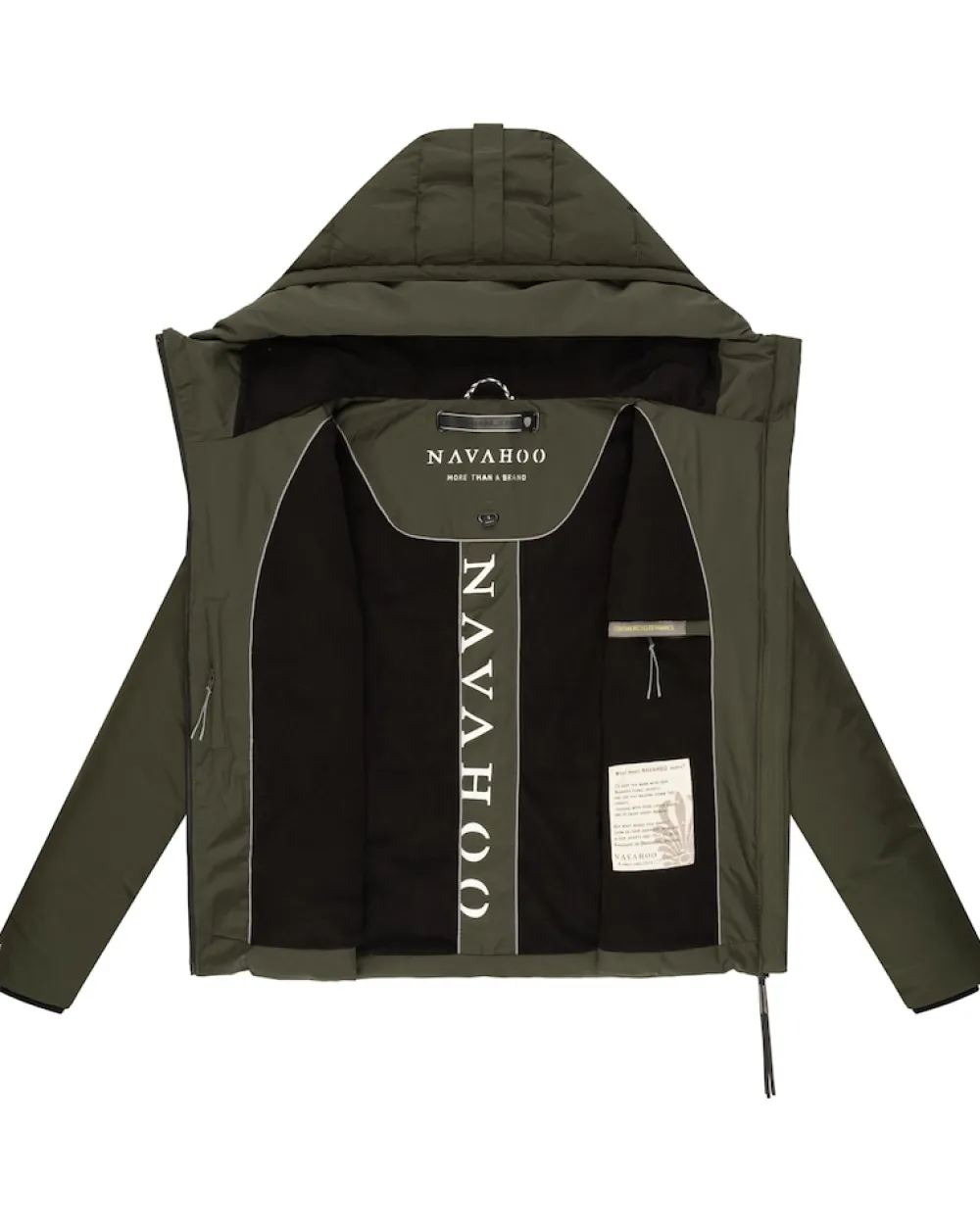 Damen Winterjacke Recyceltes gefütterte Outdoor Jacke Kapuze & Stehkragen Liebesküken ^ NAVAHOO Hot