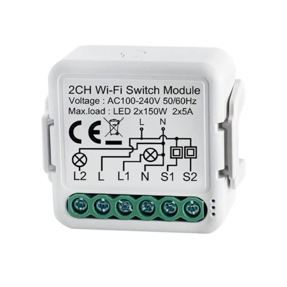 2-channel Relay Switch WLAN Relais Schalter 2-Kanal SmartLife oder Tuya Smart App ^ Netplus Best