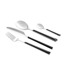 neuetischkultur Besteck-Set 24-teilig Marble Black Hot
