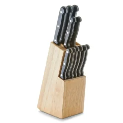 neuetischkultur Messerblock-Set, 13-teilig Gummibaum Clearance