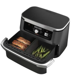 Ninja AF500EU Doppel-Heißluftfritteuse schwarz